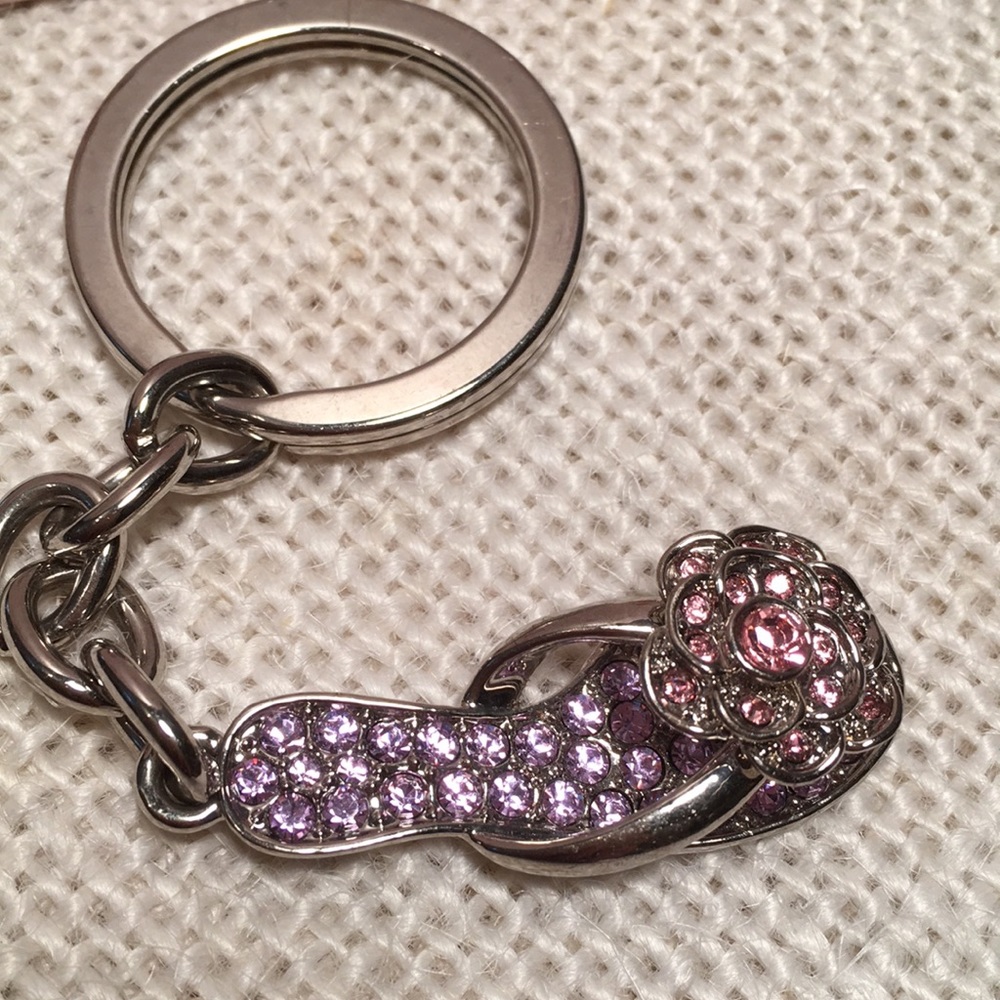 Key chain rhinestones sandal - Picture 1 of 7
